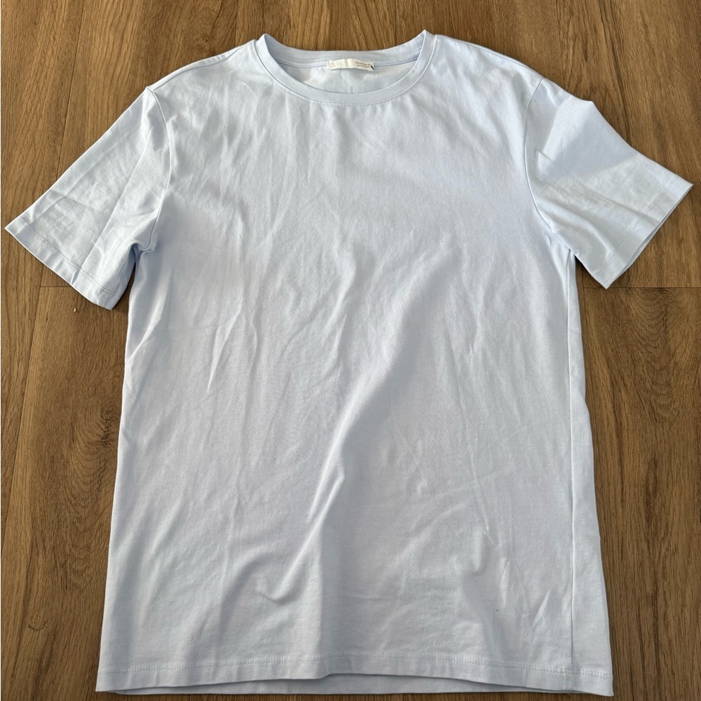 Zara - Light Blue Men's T-Shirt - Picture 2 of 3